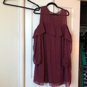 Old navy cold shoulder dress gorgeous with bling in material size large